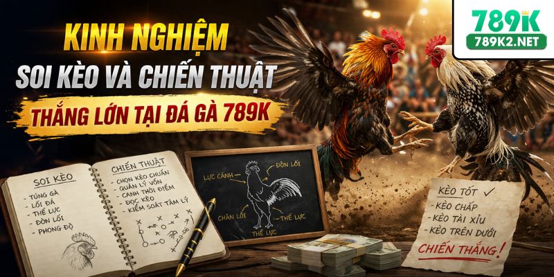 Kinh nghiệm soi kèo và chiến thuật thắng lớn tại đá gà 789K