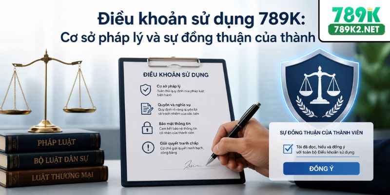 Điều khoản sử dụng 789K: Cơ sở pháp lý và sự đồng thuận của thành viên