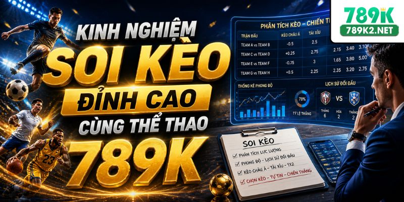 Kinh nghiệm soi kèo đỉnh cao cùng thể thao 789K